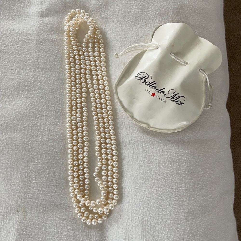 Long pearl necklace “Belle de Mer” from Macy’s